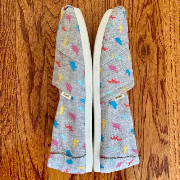 Toms Dinosaur Alpargata Classic Canvas Slip-on Shoes - Picture 5 of 7